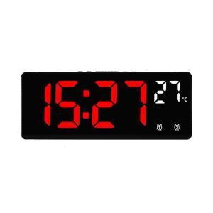 Contemporary Electronic Clock with Easy Operations Features Alarm Temperature and Calendar Functions