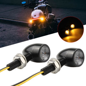 Motorcycle Front Rear Turn Signal Light SMD Blinker Indicator Compatible for Honda Yamaha Suzuki Kawasaki Harley Bobber Chopper