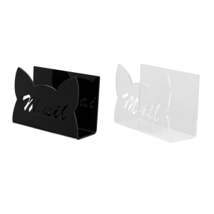 Letter Stand Cats Acrylics Mail Sorter Letter Rack Envelope Organiser for Desk Mail Envelope Organization 165x115x75mm
