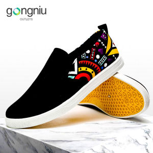 รองเท้าผ้าใบผู้ชายแบบสวมสบายๆ - ใส่สบาย พื้นกันลื่น ทำจากผ้าแคนวาส เหมาะสำหรับทุกฤดูกาล | สมบูรณ์แบบสำหรับกิจกรรมกลางแจ้งและการแต่งกายลำลอง