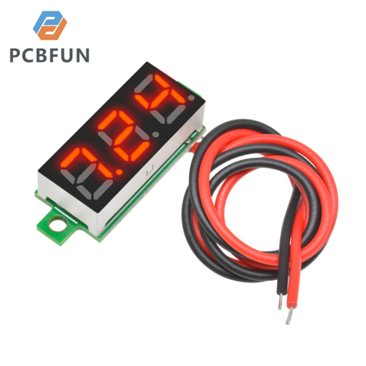 4PCS 0.28 Inch Two-Wire DC LED Digital Voltmeter Barbados