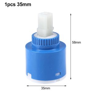 NOBLELYN 1Pcs PP Plastic Ceramic Disc Cartridge Ceramic Sheet 35/40mm Ceramic Cartridge Disc Valve  Water Saving Faucet Valve Core for Bathroom Faucet