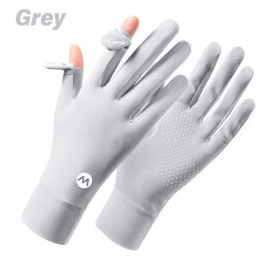 Women UV Sun Protection Gloves Breathable Touchscreen Sunblock Gloves Non Slip Ice Silk Cycling Gloves for Cycling Driving