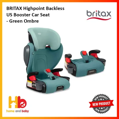 BRITAX HIGHPOINT BACKLESS US BOOSTER CAR SEAT - COOL FLOW COLLECTION (FOC Car Seat protector)
