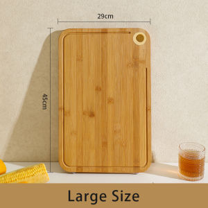 Tầm nhìn Thớt tre bảng thớt gỗ hữu cơ cho nhà bếp hai mặt rau & thịt thớt với rãnh thoát nước cắt cho thực phẩm sống và nấu chín kháng khuẩn và chống nấm mốc