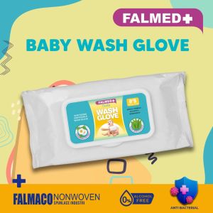 FALMED Wash Glove Baby | GreenTea 8 Sheet
