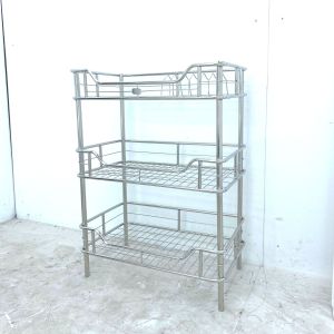 Kệ chén đĩa INOX cao cấp phòng bếp 2/3/4 tầng kệ bếp Inox kệ đứng Inox có tặng kèm nút chân cao su