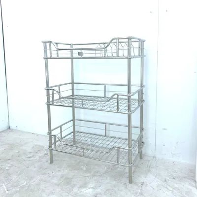 Kệ chén đĩa INOX cao cấp phòng bếp 2/3/4 tầng kệ bếp Inox kệ đứng Inox có tặng kèm nút chân cao su