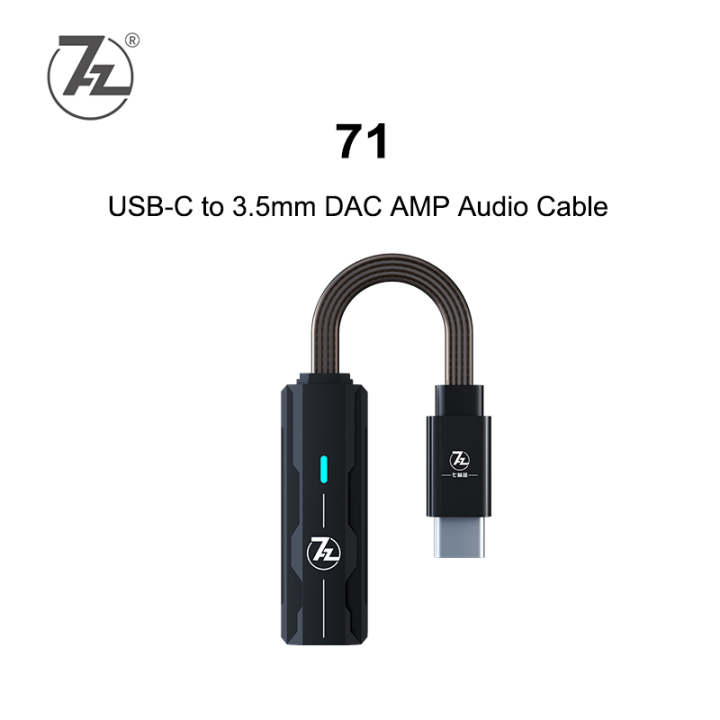 7Hz SEVENHERTZ 71 USB DAC AMP USB-C to 3.5mm Audio Cable Headphone ...