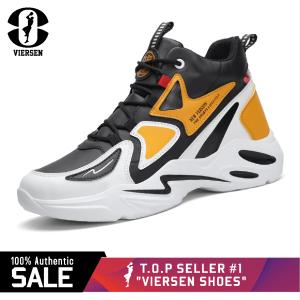 VIERSEN 2024 mens non-slip breathable running sports shoes versatile fashion students heightening basketball sneakers