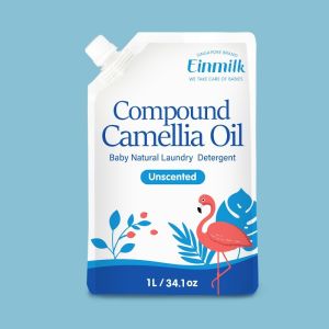 Einmilk Baby Camellia Oil Refill Pack Laundry Wash1000ml Liquid Detergent Newborn Babies Clothes