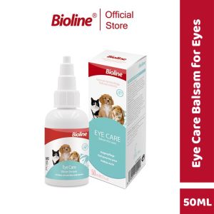 BIOLINE 50ML Eye Care Drops for Dogs and Cats Balsam for Eyes Pet Eye Cleaner