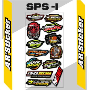 Sticker Pack Sunmori Stiker Logo Sunmori 1Set isi Banyak untuk Laptop Case Hp Tumbler Anti Air AR 01