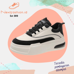 Sepatu sneakers wanita kekinian bahan kulit PU Premium 295 Nextfashion