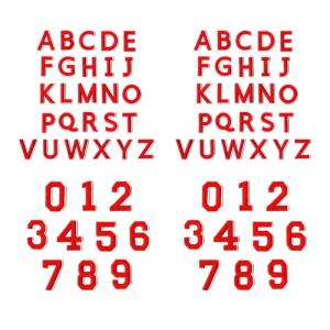 72 Reusable Embroidered Fabric Letter Number Iron On Patches for Customes Clothing Repair and Crafting