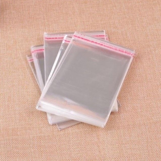 Set 100 túi bóng kính trong suốt loại 1 kích thước 9 x10cm Túi dán miệng  bao nilong OPP Canarystore 54 Túi Nhựa 9X10Cm - Lazada | Lazada.vn