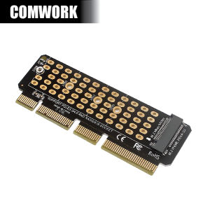 การ์ดแปลง PCIe X4 X8 X16 to M.2 NVMe Gen4 Gen3 4.0 3.0 2U ADAPTER M2 SSD HARDDISK ฮาร์ดดิสก์ M KEY COMWORK