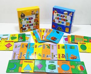 Mix & match puzzle Shape Around You / FLASH CARD Baby Puzzle mengenai bentuk / Puzzle edukasi anak mengenai bentuk