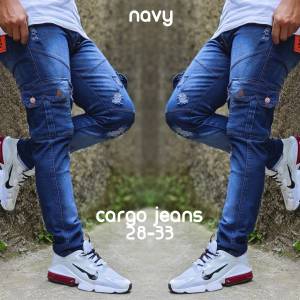 Celana Cargo Jeans Pria Terbaru Termurah Clana Panjang Kargo Cowok Trendy Fashion Laki Laki 2025