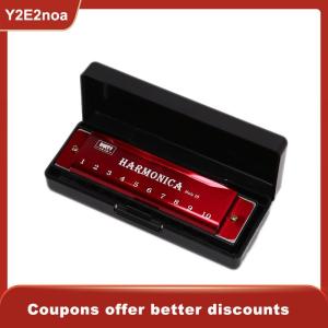 【Y2E2noa】 10 Hole Harmonica Mouth Organ Puzzle Musical Instrument Beginner Teaching