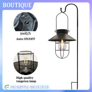Retro Solar Tent Camping Lantern Waterproof Garden Balcony Chandelier Light