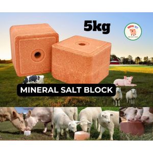 5kg Himalaya Mineral Block like Warsan Salt Block for Goat Cow Sheep Cattle Ruminants Salt Lick
