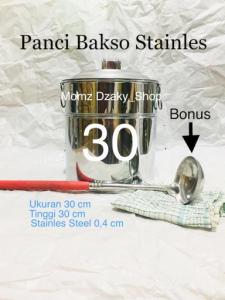 Dandang Bakso 30 cm / Panci Bakso Stainles / Panci Bakso Malang / Panci / Dandang / Tong Bakso / Dandang Bakso / Bisa Bayar Ditempat ( COD ) / Panci