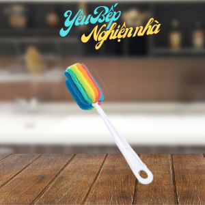 Cây Cọ Rửa Ly 7 Màu - Cọ Rửa Ly Bình Nước Bình Giữ Nhiệt 7 Màu Cầu Vồng Yêu Bếp Nghiện Nhà VNM