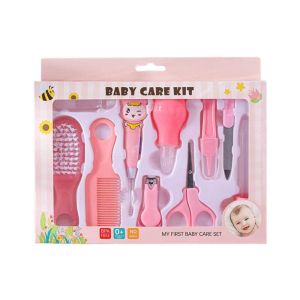 HTF 10pcs Set Baby Nail Trimmer Grooming Kit Portable Newborn Baby Nail Clipper Safety Care Set Gift Set