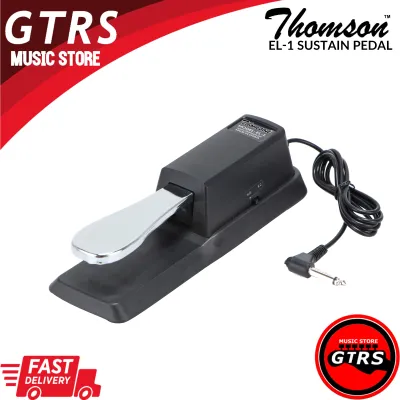 Thomson Sustain Pedal for Digital Piano and Keyboards - Dual Polarity