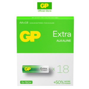 GP Extra Alkaline AA/AAA Batteries available in AA (18/40 pieces) and AAA (20/36 pieces) sizes