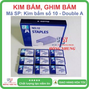 [SÉT] COMBO 20 Hộp nhỏ Kim Bấm Số 10 Nhãn Hiệu Double A Thương Hiệu Uy Tín Chất Lượng