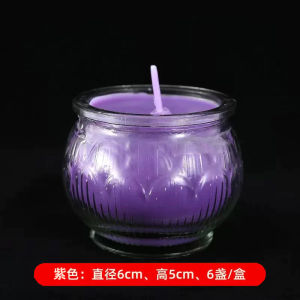 100pcs 24-hour Buddhist Lotus Butter Wax Smokeless Shape Burning Vegetable Oil Praying Butter Candle Ghost Festival