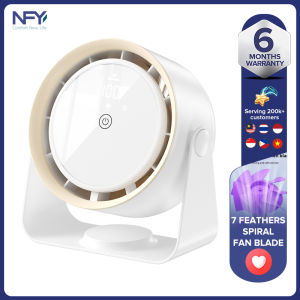 New 3600mAh USB charging desktop digital display air circulation fan wall mounted/desktop fan