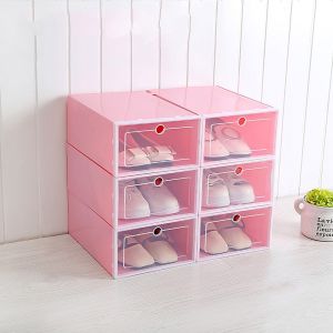MGOB 6/12Pcs XL Shoebox Basketball Shoes Sneaker Extra Large Storage Transparent Cabinet Collection Display Shoe Box