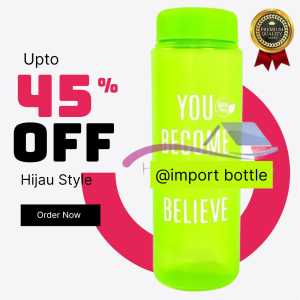 BOTOL AIR MINUM PLASTIK IMPORT 800ML BOTOL PLASTIK KEKINIAN MODEL KOREAN STYLE BAHAN PLASTIK DOP TEBAL ANTI PANAS BISA BAYAR DITEMPAT COD