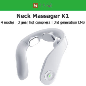 Jeeback Neck Massager K1 Cervical Massage Relieve Wireless Chiropractic Neck Protector 3 Head Heat Deep Kneading Massage for Elderly Young