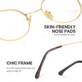 Cyxus Anti Blue Light Photochromic Lens Computer Glasses Blocking Anti Radiation Glasses Stainless Steel Metal Frame Reduce Headache Anti Eye Eyestrain Eyeglasses Unisex 8090. 