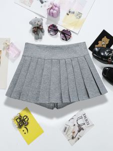 COD百搭a字开叉超短裙夏季女装纯欲风防走光减龄性感百褶裙94022026新品