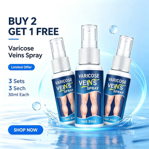 Varicose vein spray to smooth out bulging veins in the legs and relieve phlebitis spider angiomas and capillary vasculitis. 30 ml