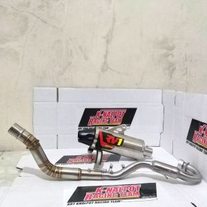 KNALPOT RV1 SHORTY DTRACKER  BL BF 150L S KLX CRF TRAIL MODIF SUPERMOTO RACING Knalpot Racing Rv1 Pro Sircuit Klx D-tracker Crf