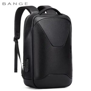 BANGE BG6621 Tas Ransel Laptop Backpack Kulit Sapi 15.6 Inch TSA