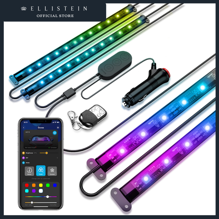 Govee RGBIC Interior Car Lights. Programmable, Dimmable, App Controlled ...