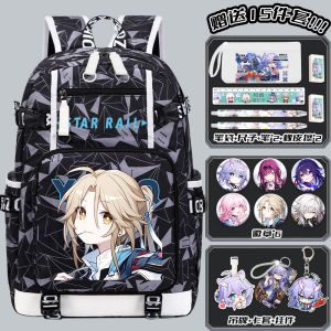 กระเป๋าเป้ร่วม Star Rail Honkai Impact 3 ความจุขนาดใหญ่ กระเป๋านักเรียนมัธยมต้น กระเป๋านักเรียนแบบยูนิเซ็กซ์ กระเป๋าใหม่ที่หลากหลาย