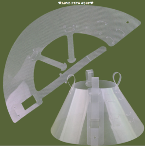 Vòng cổ chống liếm cho Chó Mèo thành cao có khuy gài chắc chắn(mẫu mới) - Love pets shop