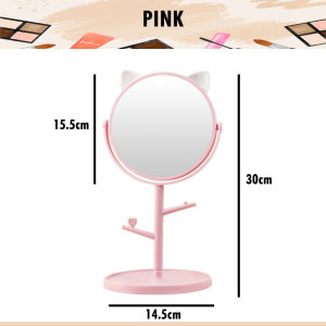 ROCO Cermin Solek Make Up Mirror Cermin Mekap Cermin Dandanan Vanity Mirror Beauty Mirror Desktop Make Up Mirror