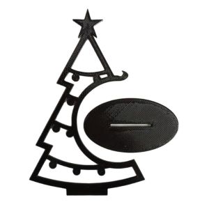 MMLUCK Khoét rỗng Đồ trang trí cây thông Noel với Star In 3D Cây thông Noel để bàn Mới Màu trơn Trang trí bàn Trang chủ