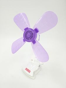 Portable Clip Fan with Whisper Quiet Operation and Soft Blades (4 blades)