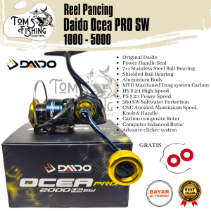 Reel Pancing DAIDO OCEA PRO SW 1000 - 5000 (7+1Bearing) SaltWater PH - Toms Fishing