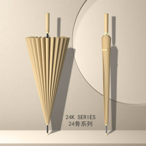 (SG Seller) 24 Bone Umbrella Luxury Large Windproof Straight Long Handle Big Business Umbrella Windproof Umbrella YJ47